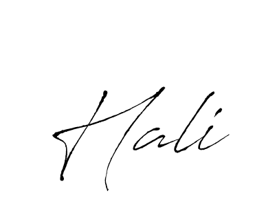 How to make Hali signature? Antro_Vectra is a professional autograph style. Create handwritten signature for Hali name. Hali signature style 6 images and pictures png