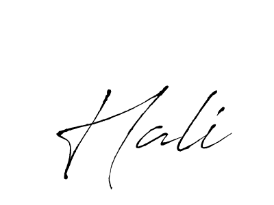 How to make Hali signature? Antro_Vectra is a professional autograph style. Create handwritten signature for Hali name. Hali signature style 6 images and pictures png