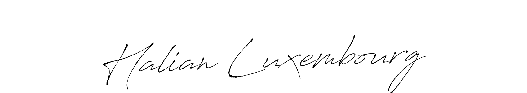 Antro_Vectra is a professional signature style that is perfect for those who want to add a touch of class to their signature. It is also a great choice for those who want to make their signature more unique. Get Halian Luxembourg name to fancy signature for free. Halian Luxembourg signature style 6 images and pictures png