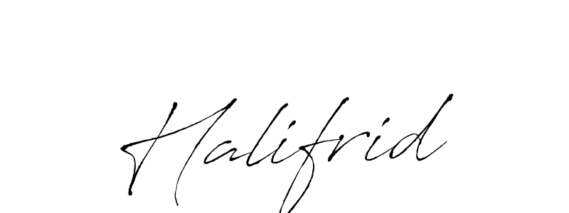 Create a beautiful signature design for name Halifrid. With this signature (Antro_Vectra) fonts, you can make a handwritten signature for free. Halifrid signature style 6 images and pictures png