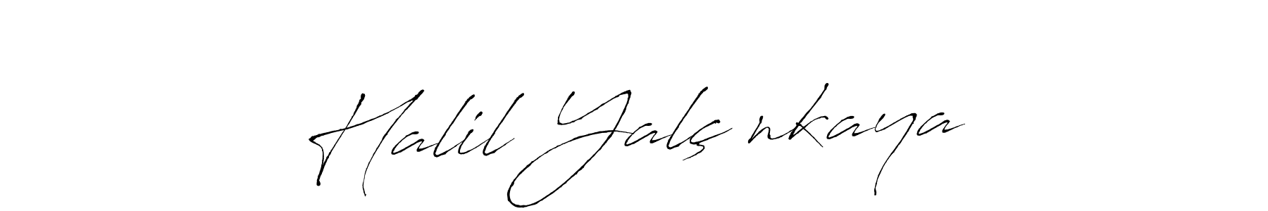 Create a beautiful signature design for name Halil Yalçınkaya. With this signature (Antro_Vectra) fonts, you can make a handwritten signature for free. Halil Yalçınkaya signature style 6 images and pictures png