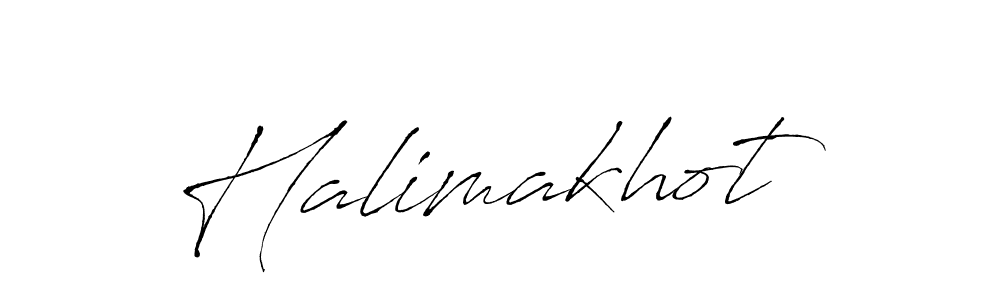 if you are searching for the best signature style for your name Halimakhot. so please give up your signature search. here we have designed multiple signature styles  using Antro_Vectra. Halimakhot signature style 6 images and pictures png