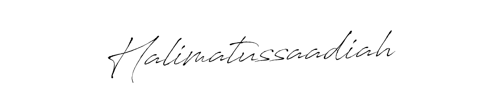 Also You can easily find your signature by using the search form. We will create Halimatussaadiah name handwritten signature images for you free of cost using Antro_Vectra sign style. Halimatussaadiah signature style 6 images and pictures png