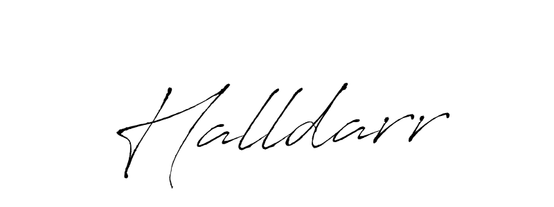 Make a beautiful signature design for name Halldarr. With this signature (Antro_Vectra) style, you can create a handwritten signature for free. Halldarr signature style 6 images and pictures png