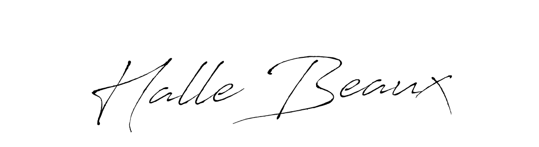 Antro_Vectra is a professional signature style that is perfect for those who want to add a touch of class to their signature. It is also a great choice for those who want to make their signature more unique. Get Halle Beaux name to fancy signature for free. Halle Beaux signature style 6 images and pictures png