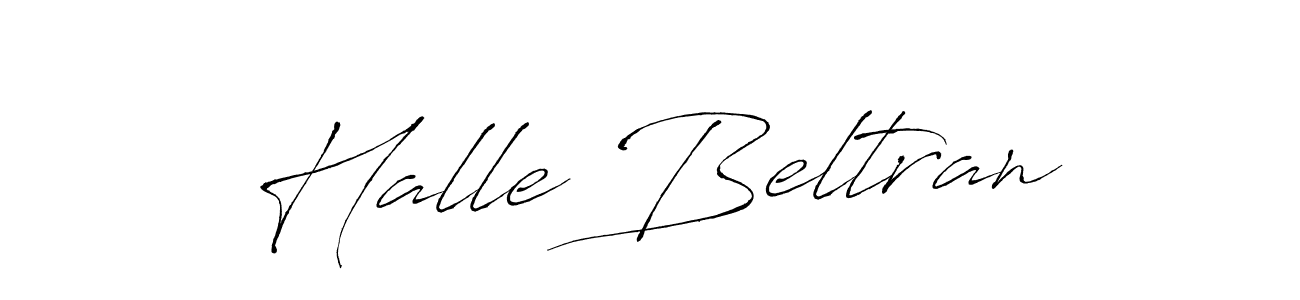 Design your own signature with our free online signature maker. With this signature software, you can create a handwritten (Antro_Vectra) signature for name Halle Beltran. Halle Beltran signature style 6 images and pictures png