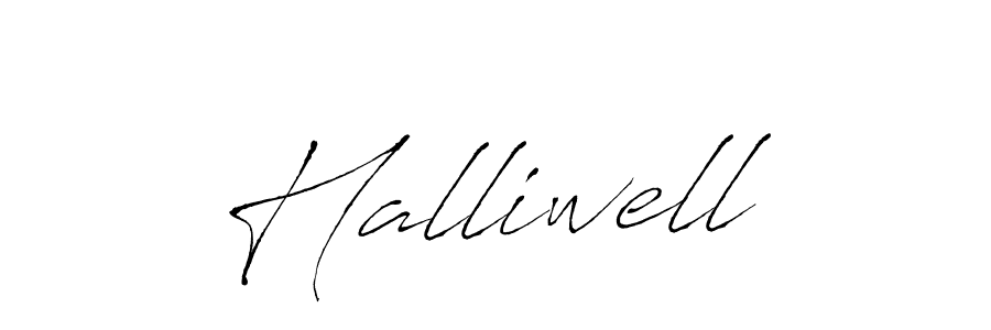 Create a beautiful signature design for name Halliwell. With this signature (Antro_Vectra) fonts, you can make a handwritten signature for free. Halliwell signature style 6 images and pictures png