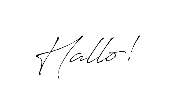 Similarly Antro_Vectra is the best handwritten signature design. Signature creator online .You can use it as an online autograph creator for name Hallo!. Hallo! signature style 6 images and pictures png