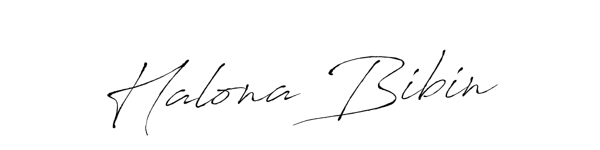 How to make Halona Bibin signature? Antro_Vectra is a professional autograph style. Create handwritten signature for Halona Bibin name. Halona Bibin signature style 6 images and pictures png