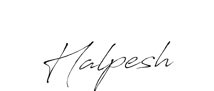 How to make Halpesh signature? Antro_Vectra is a professional autograph style. Create handwritten signature for Halpesh name. Halpesh signature style 6 images and pictures png