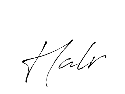 Similarly Antro_Vectra is the best handwritten signature design. Signature creator online .You can use it as an online autograph creator for name Halr. Halr signature style 6 images and pictures png