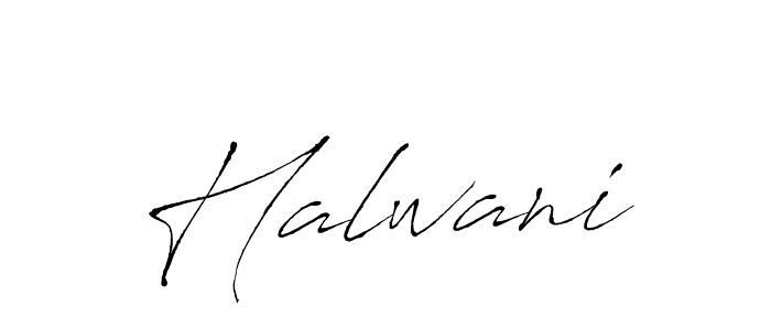 Make a beautiful signature design for name Halwani. With this signature (Antro_Vectra) style, you can create a handwritten signature for free. Halwani signature style 6 images and pictures png