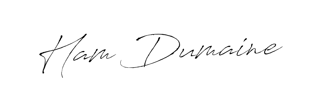 Ham Dumaine stylish signature style. Best Handwritten Sign (Antro_Vectra) for my name. Handwritten Signature Collection Ideas for my name Ham Dumaine. Ham Dumaine signature style 6 images and pictures png