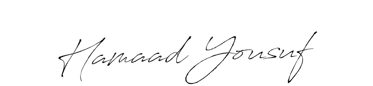 You should practise on your own different ways (Antro_Vectra) to write your name (Hamaad Yousuf) in signature. don't let someone else do it for you. Hamaad Yousuf signature style 6 images and pictures png