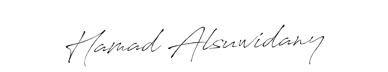 How to make Hamad Alsuwidany signature? Antro_Vectra is a professional autograph style. Create handwritten signature for Hamad Alsuwidany name. Hamad Alsuwidany signature style 6 images and pictures png