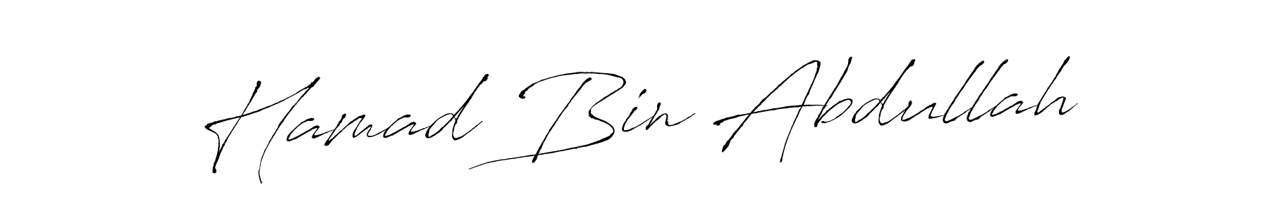 Hamad Bin Abdullah stylish signature style. Best Handwritten Sign (Antro_Vectra) for my name. Handwritten Signature Collection Ideas for my name Hamad Bin Abdullah. Hamad Bin Abdullah signature style 6 images and pictures png