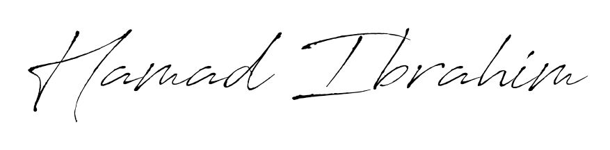 Stand out with a creative autograph for Hamad Ibrahim. The Antro_Vectra styling blends modern aesthetics with classic signature flourishes. Hamad Ibrahim signature style 6 images and pictures png