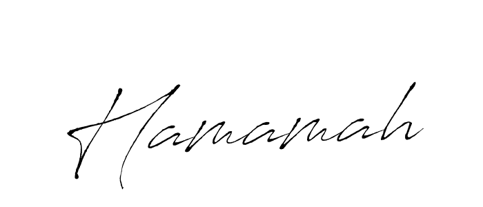 Make a beautiful signature design for name Hamamah. With this signature (Antro_Vectra) style, you can create a handwritten signature for free. Hamamah signature style 6 images and pictures png