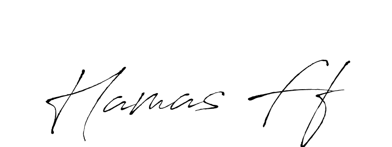 Make a beautiful signature design for name Hamas Ff. With this signature (Antro_Vectra) style, you can create a handwritten signature for free. Hamas Ff signature style 6 images and pictures png