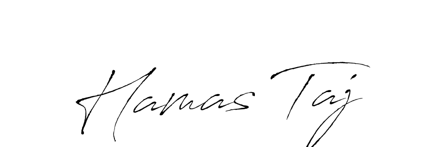 The best way (Antro_Vectra) to make a short signature is to pick only two or three words in your name. The name Hamas Taj include a total of six letters. For converting this name. Hamas Taj signature style 6 images and pictures png