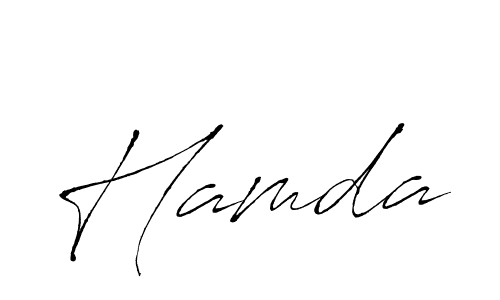 The best way (Antro_Vectra) to make a short signature is to pick only two or three words in your name. The name Hamda include a total of six letters. For converting this name. Hamda signature style 6 images and pictures png