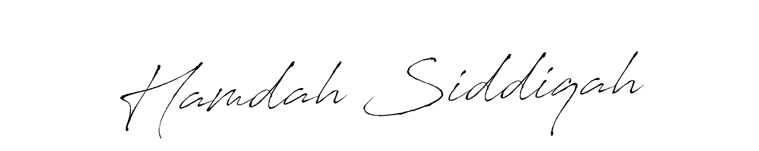 Antro_Vectra is a professional signature style that is perfect for those who want to add a touch of class to their signature. It is also a great choice for those who want to make their signature more unique. Get Hamdah Siddiqah name to fancy signature for free. Hamdah Siddiqah signature style 6 images and pictures png