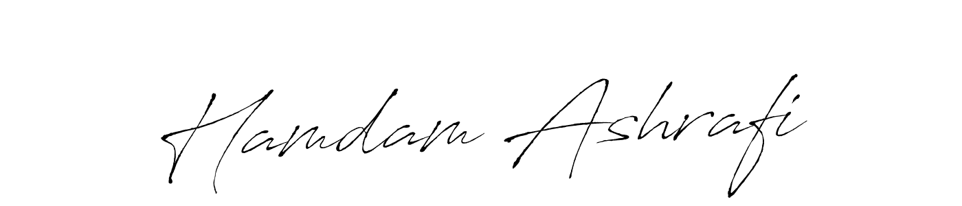 Create a beautiful signature design for name Hamdam Ashrafi. With this signature (Antro_Vectra) fonts, you can make a handwritten signature for free. Hamdam Ashrafi signature style 6 images and pictures png