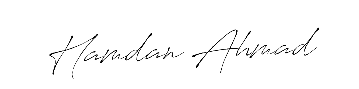Also You can easily find your signature by using the search form. We will create Hamdan Ahmad name handwritten signature images for you free of cost using Antro_Vectra sign style. Hamdan Ahmad signature style 6 images and pictures png