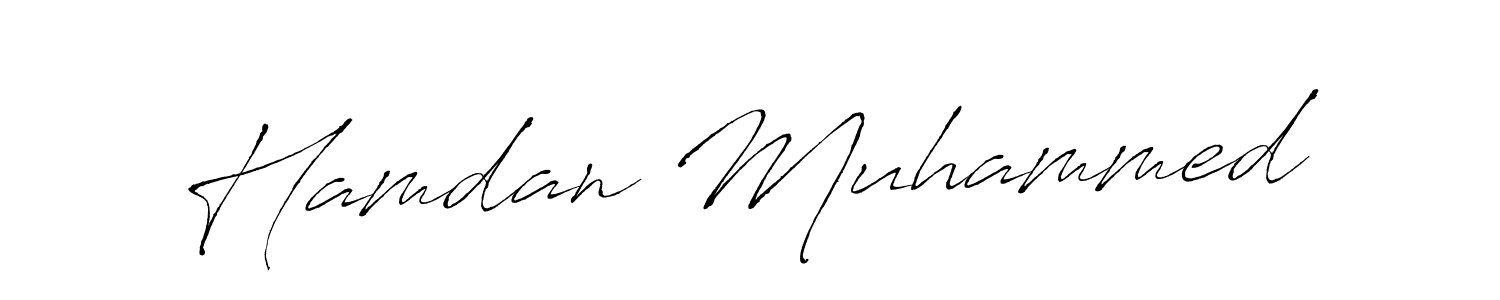 Design your own signature with our free online signature maker. With this signature software, you can create a handwritten (Antro_Vectra) signature for name Hamdan Muhammed. Hamdan Muhammed signature style 6 images and pictures png