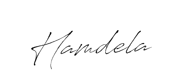 Also we have Hamdela name is the best signature style. Create professional handwritten signature collection using Antro_Vectra autograph style. Hamdela signature style 6 images and pictures png