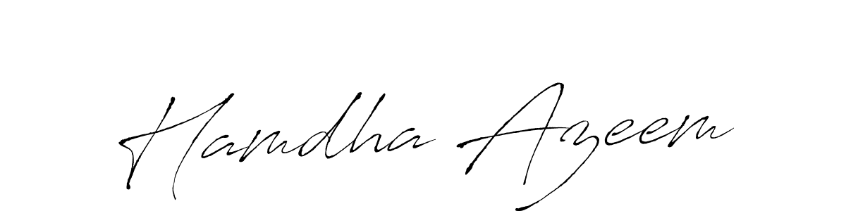 Here are the top 10 professional signature styles for the name Hamdha Azeem. These are the best autograph styles you can use for your name. Hamdha Azeem signature style 6 images and pictures png