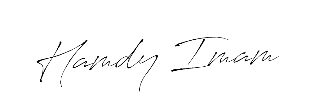 if you are searching for the best signature style for your name Hamdy Imam. so please give up your signature search. here we have designed multiple signature styles  using Antro_Vectra. Hamdy Imam signature style 6 images and pictures png