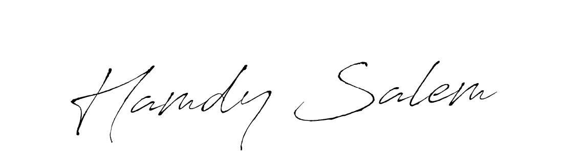 Design your own signature with our free online signature maker. With this signature software, you can create a handwritten (Antro_Vectra) signature for name Hamdy Salem. Hamdy Salem signature style 6 images and pictures png