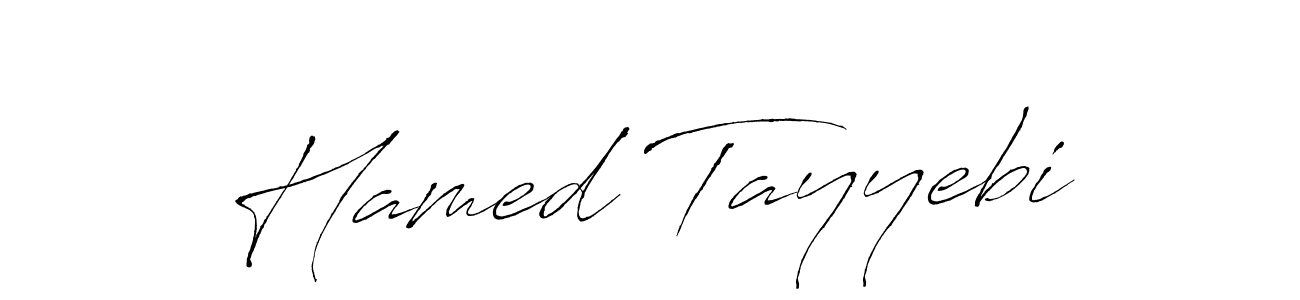 Make a beautiful signature design for name Hamed Tayyebi. With this signature (Antro_Vectra) style, you can create a handwritten signature for free. Hamed Tayyebi signature style 6 images and pictures png