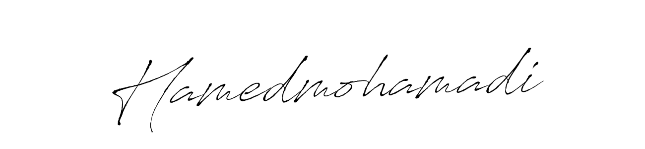 Make a beautiful signature design for name Hamedmohamadi. With this signature (Antro_Vectra) style, you can create a handwritten signature for free. Hamedmohamadi signature style 6 images and pictures png