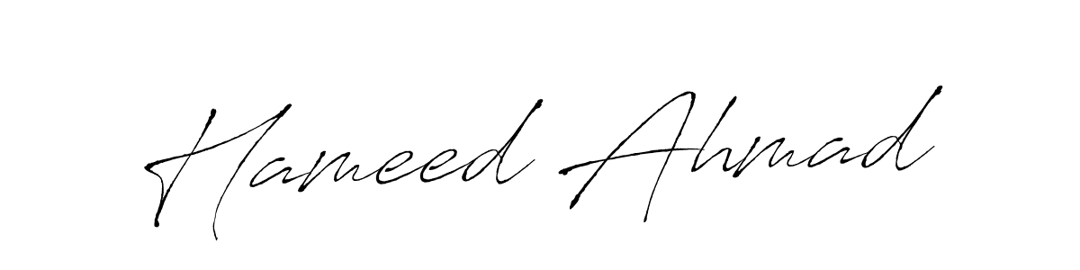 Similarly Antro_Vectra is the best handwritten signature design. Signature creator online .You can use it as an online autograph creator for name Hameed Ahmad. Hameed Ahmad signature style 6 images and pictures png