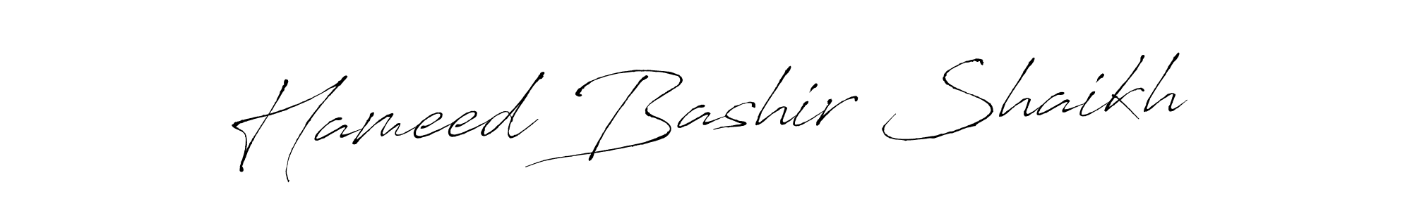 Antro_Vectra is a professional signature style that is perfect for those who want to add a touch of class to their signature. It is also a great choice for those who want to make their signature more unique. Get Hameed Bashir Shaikh name to fancy signature for free. Hameed Bashir Shaikh signature style 6 images and pictures png