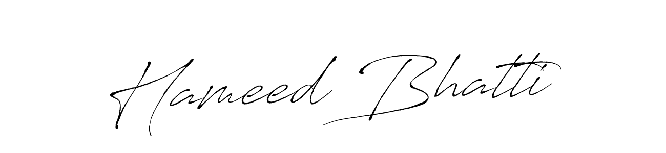 You can use this online signature creator to create a handwritten signature for the name Hameed Bhatti. This is the best online autograph maker. Hameed Bhatti signature style 6 images and pictures png