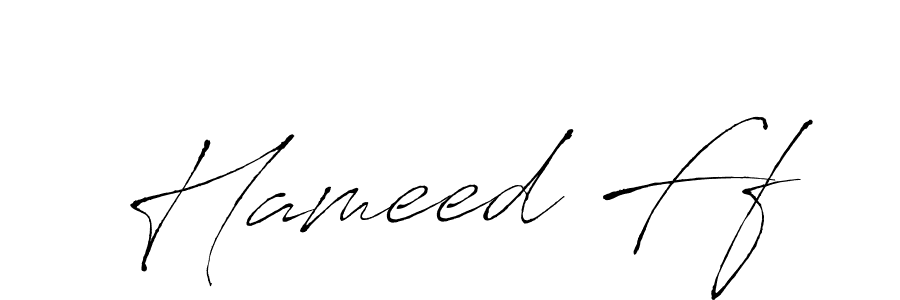 How to make Hameed Ff name signature. Use Antro_Vectra style for creating short signs online. This is the latest handwritten sign. Hameed Ff signature style 6 images and pictures png
