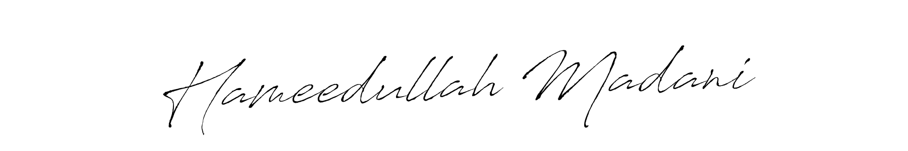 The best way (Antro_Vectra) to make a short signature is to pick only two or three words in your name. The name Hameedullah Madani include a total of six letters. For converting this name. Hameedullah Madani signature style 6 images and pictures png