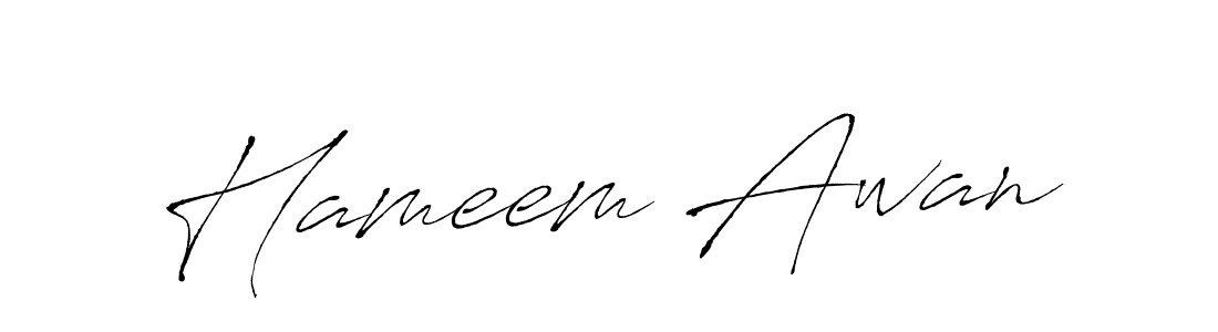 The best way (Antro_Vectra) to make a short signature is to pick only two or three words in your name. The name Hameem Awan include a total of six letters. For converting this name. Hameem Awan signature style 6 images and pictures png