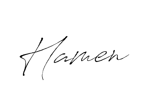 Also You can easily find your signature by using the search form. We will create Hamen name handwritten signature images for you free of cost using Antro_Vectra sign style. Hamen signature style 6 images and pictures png