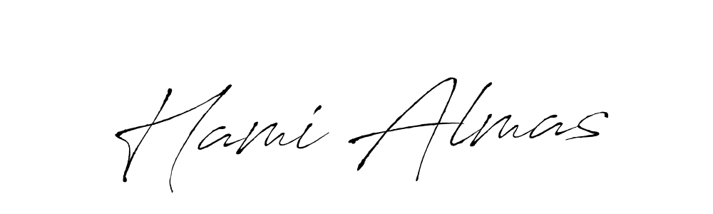 Hami Almas stylish signature style. Best Handwritten Sign (Antro_Vectra) for my name. Handwritten Signature Collection Ideas for my name Hami Almas. Hami Almas signature style 6 images and pictures png