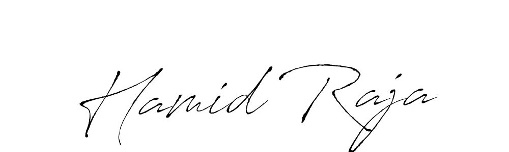 Design your own signature with our free online signature maker. With this signature software, you can create a handwritten (Antro_Vectra) signature for name Hamid Raja. Hamid Raja signature style 6 images and pictures png