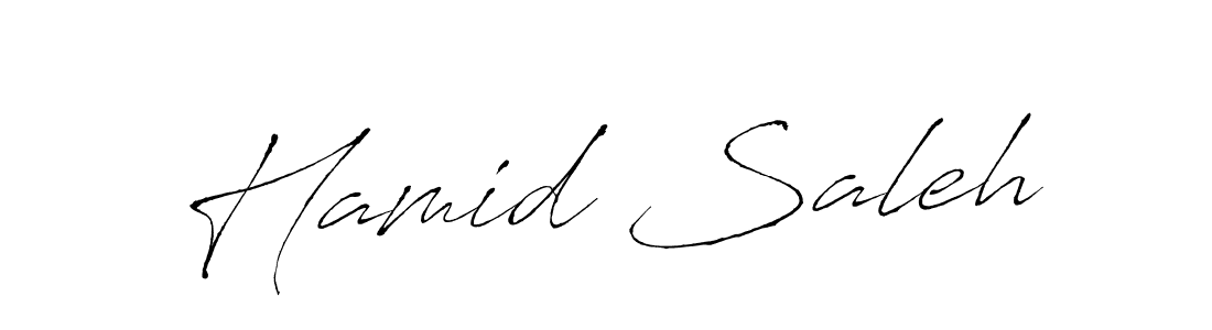 Make a beautiful signature design for name Hamid Saleh. With this signature (Antro_Vectra) style, you can create a handwritten signature for free. Hamid Saleh signature style 6 images and pictures png