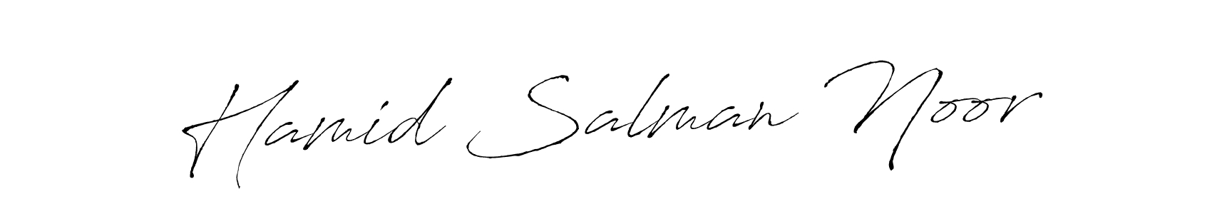 if you are searching for the best signature style for your name Hamid Salman Noor. so please give up your signature search. here we have designed multiple signature styles  using Antro_Vectra. Hamid Salman Noor signature style 6 images and pictures png