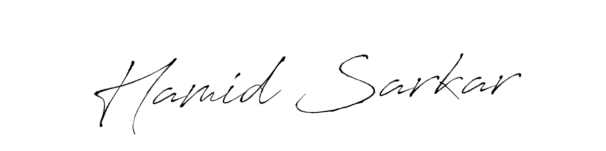How to make Hamid Sarkar signature? Antro_Vectra is a professional autograph style. Create handwritten signature for Hamid Sarkar name. Hamid Sarkar signature style 6 images and pictures png