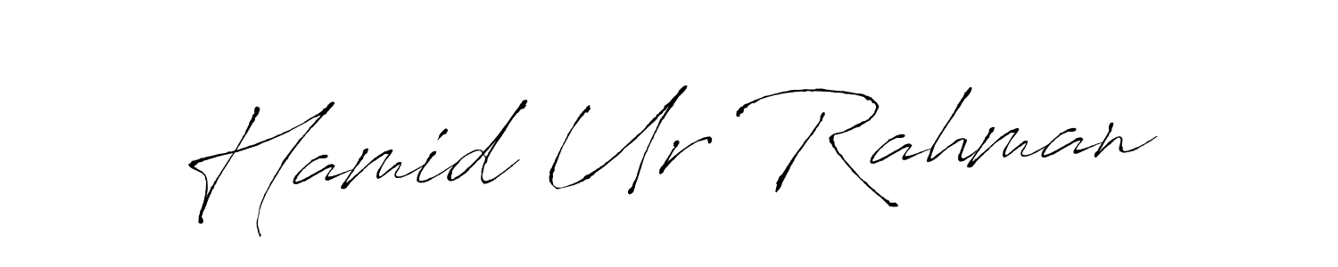 Hamid Ur Rahman stylish signature style. Best Handwritten Sign (Antro_Vectra) for my name. Handwritten Signature Collection Ideas for my name Hamid Ur Rahman. Hamid Ur Rahman signature style 6 images and pictures png