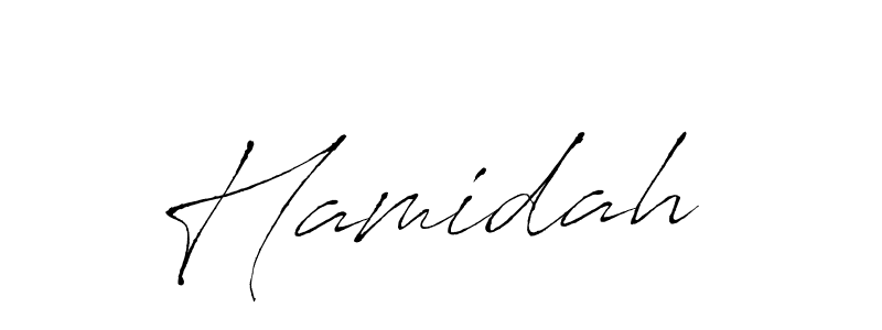 Similarly Antro_Vectra is the best handwritten signature design. Signature creator online .You can use it as an online autograph creator for name Hamidah . Hamidah  signature style 6 images and pictures png