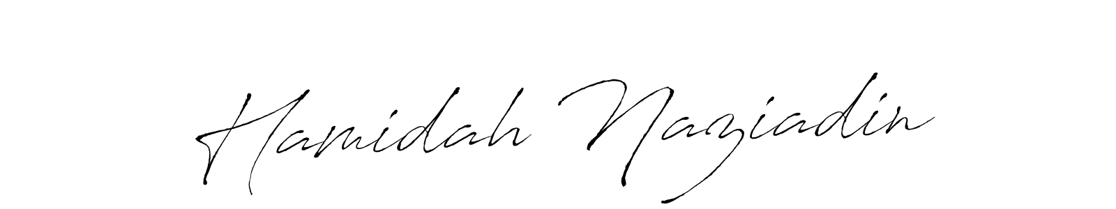 This is the best signature style for the Hamidah Naziadin name. Also you like these signature font (Antro_Vectra). Mix name signature. Hamidah Naziadin signature style 6 images and pictures png